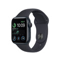 Apple Watch SE 2nd Generation (GPS) 40mm Aluminum Case with Midnight Sport Band - M/L - Midnight - MNT83LL/A