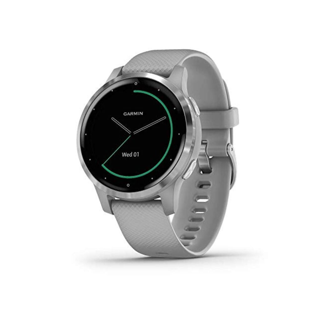 Garmin - vivoactive 4S Smartwatch 40mm Fiber-Reinforced Polymer - Silver - 010-02172-01