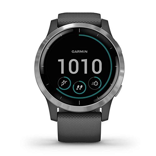 Garmin - vivoactive 4 Smartwatch 45mm Fiber-Reinforced Polymer - Silver - 010-02174-01