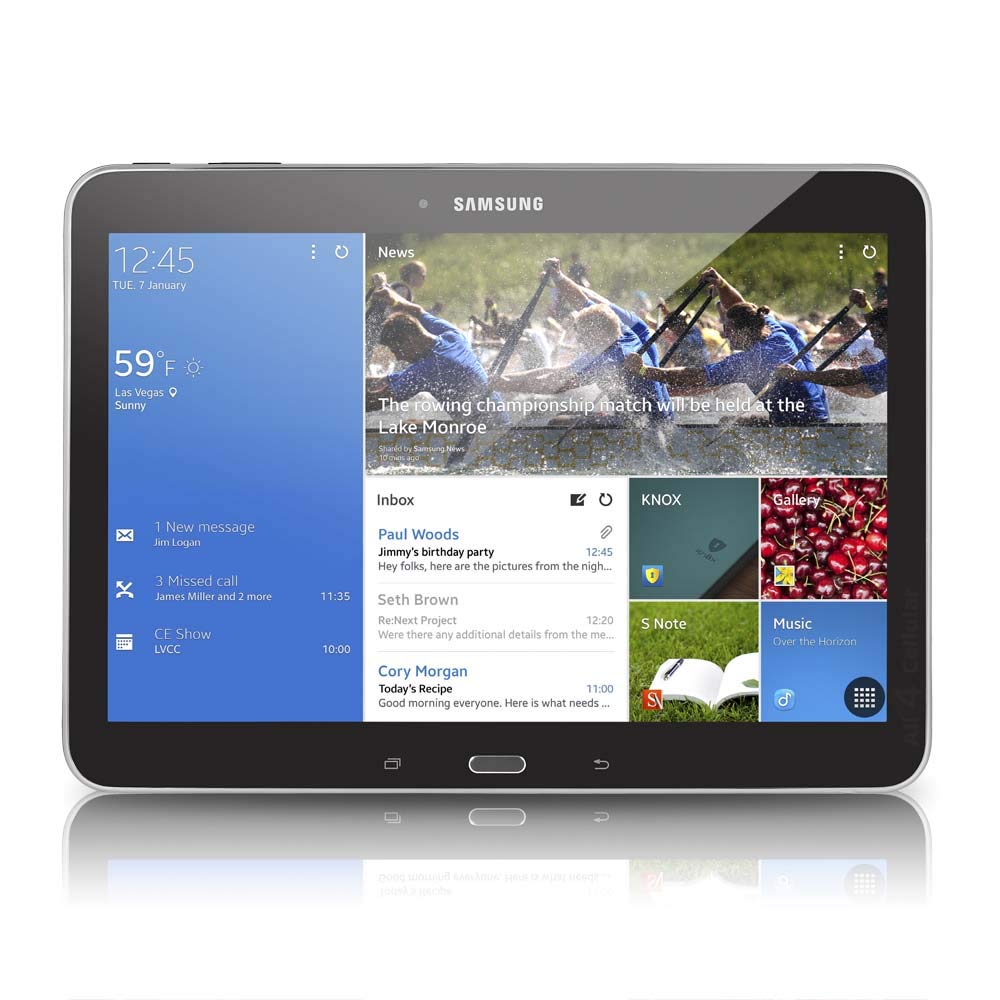 Verizon - Samsung Galaxy Tab 4 10.1"" SM-T537 16GB Wi-Fi + 4G - Black SM-T537VYKAVZW