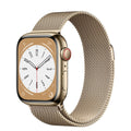 Apple Watch Series 8 (GPS + Cellular) 41mm Gold SS w/ Gold Milanese Loop - MNJE3LL/A