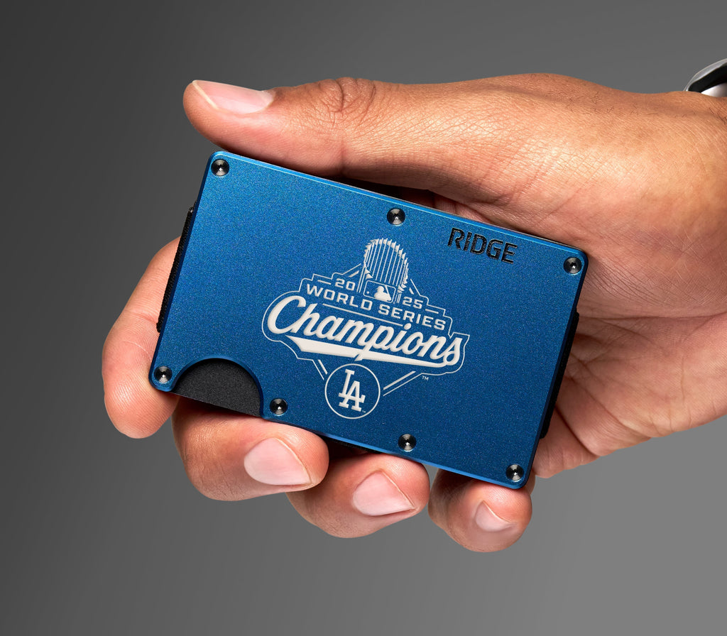 Ridge Wallet - World Series Champions - Dodgers - Alpine Navy